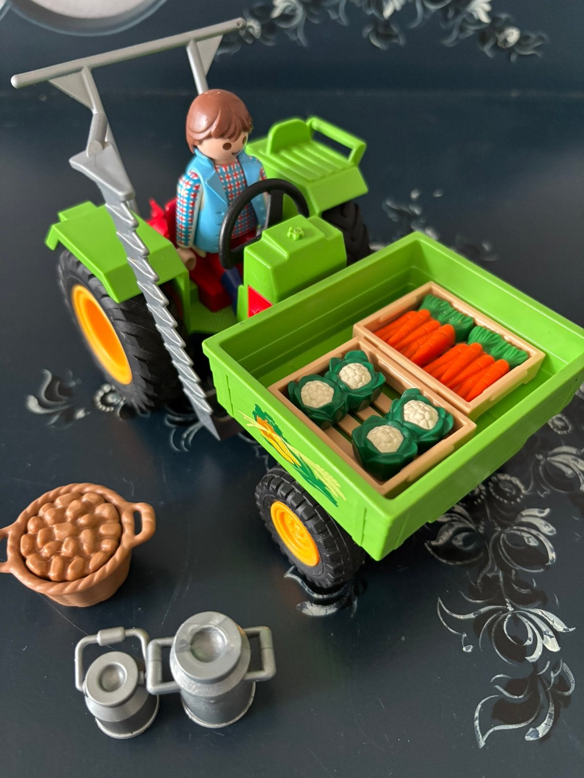 Playmobil tractor met accessoires, Ophalen of Verzenden, Zo goed als nieuw