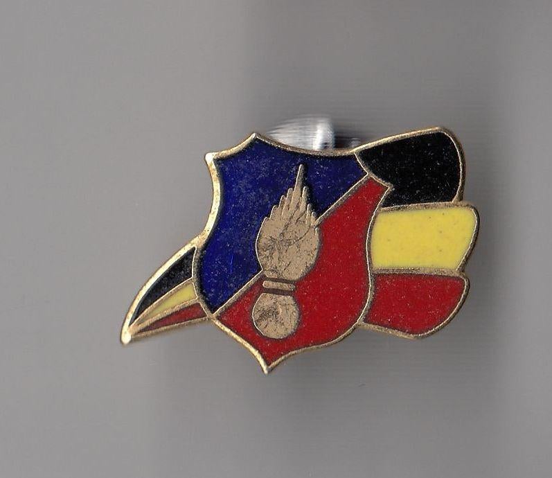 Rijkswacht België emaille pin logo vlag, Niet vindbaar, Niet vindbaar, Nederland, Embleem of Badge
