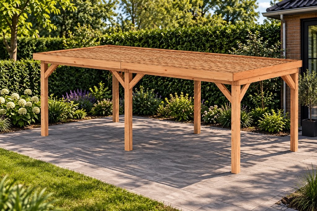 Douglas overkapping 452 x 350 cm – Compleet bouwpakket, Tuin en Terras, Ophalen, 5715 BM, Overige typen, Nieuw