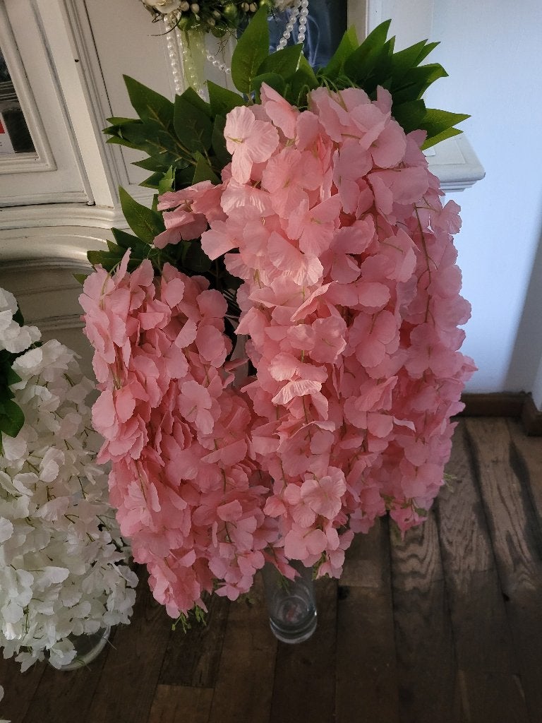 Bloesemtak kunst 1 m lang Wisteria roze p/tak 3.50, Heikant 21 Kaatsheuvel, 100 cm, Belle Vieille Brocante, Nieuw