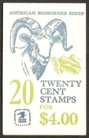 USA 1982 $ 4 Bighorn Sheep Postzegelboekje, Michel: O-104,, Verzenden, Postfris, Dier of Natuur