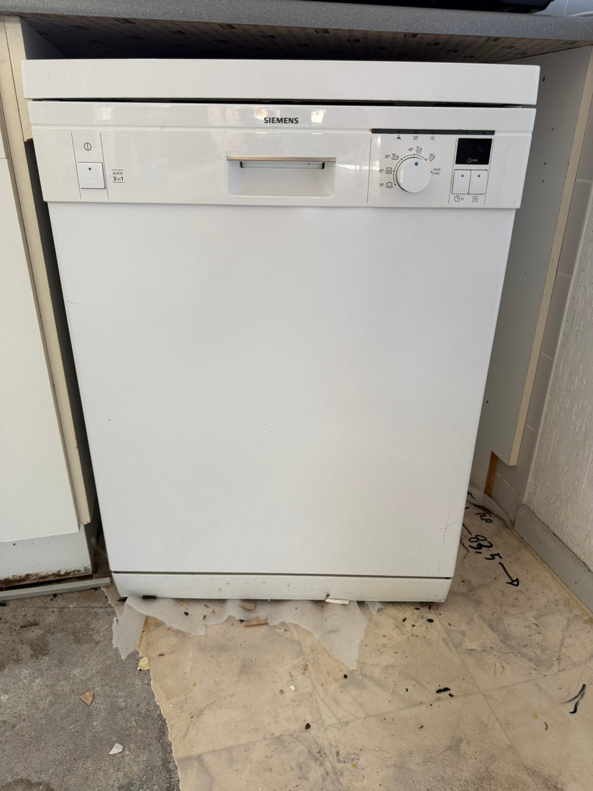 Siemens vaatwasser wit, Witgoed en Apparatuur, Vaatwasmachines, Ophalen, Gebruikt, 85 tot 90 cm, 45 tot 60 cm