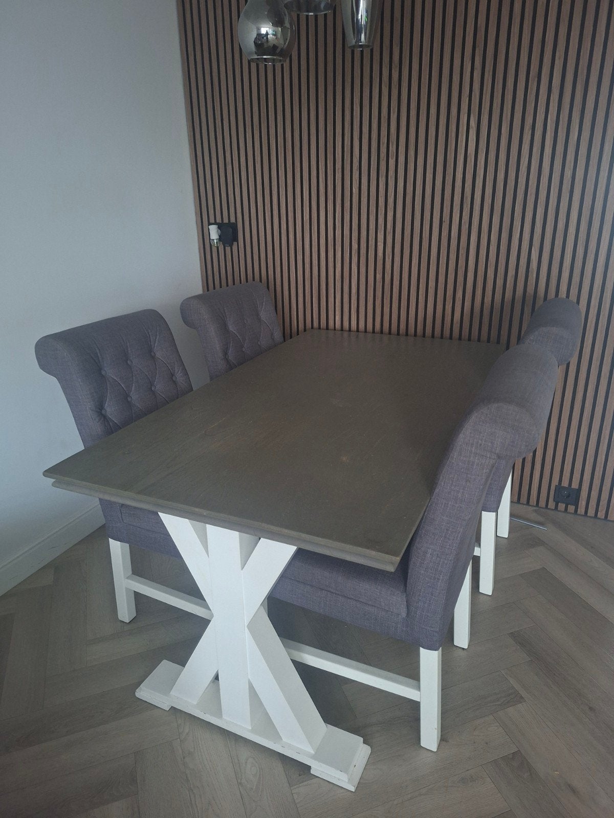 Eethoek met 4 stoelen Bommel, Ophalen, Gebruikt, 4 tot 6 stoelen