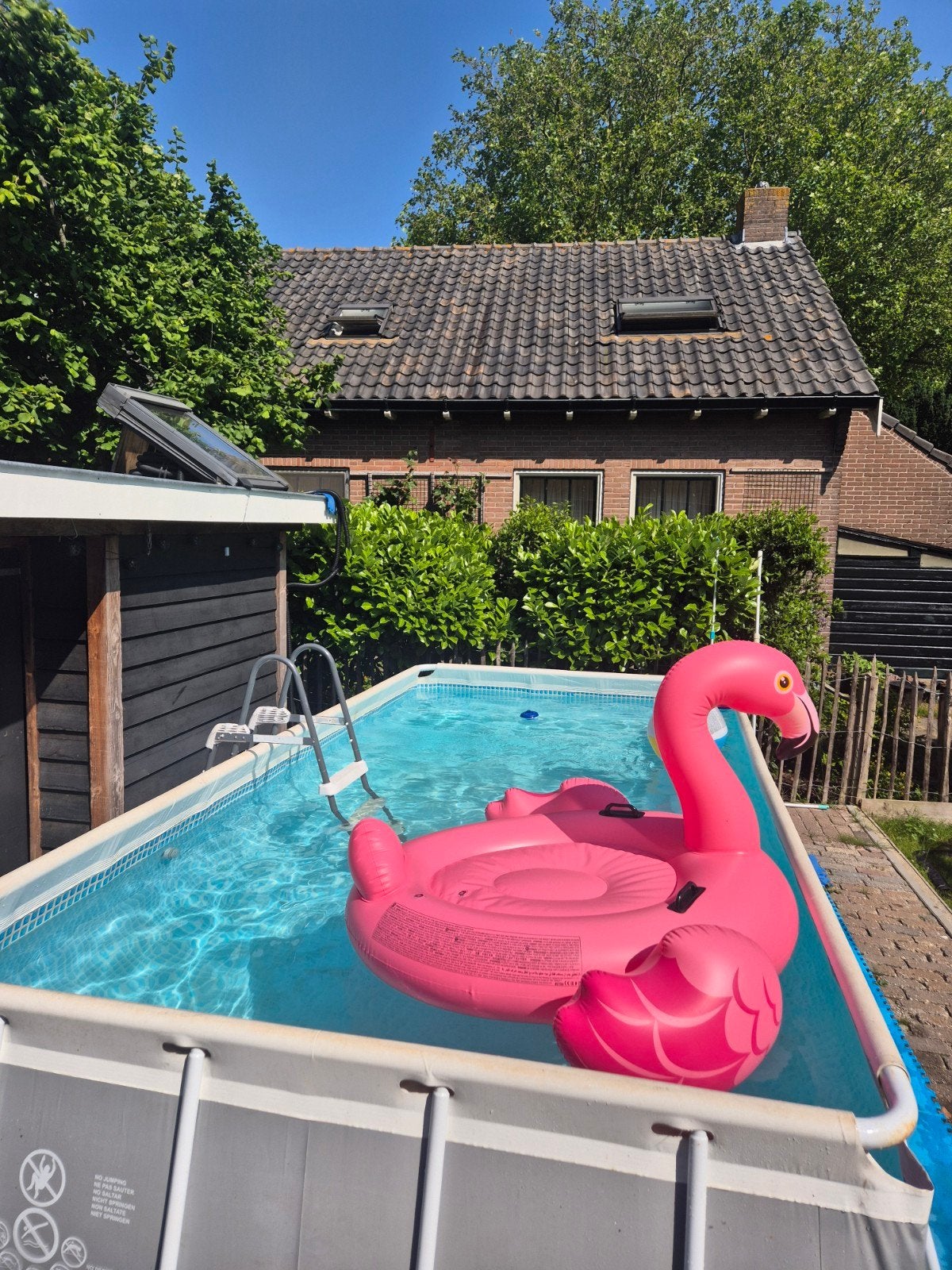 ZEER COMPLEET INTEX zwembad met warmtepomp en veel toebehore, Ophalen, Gebruikt, Rechthoekig, Minder dan 80 cm