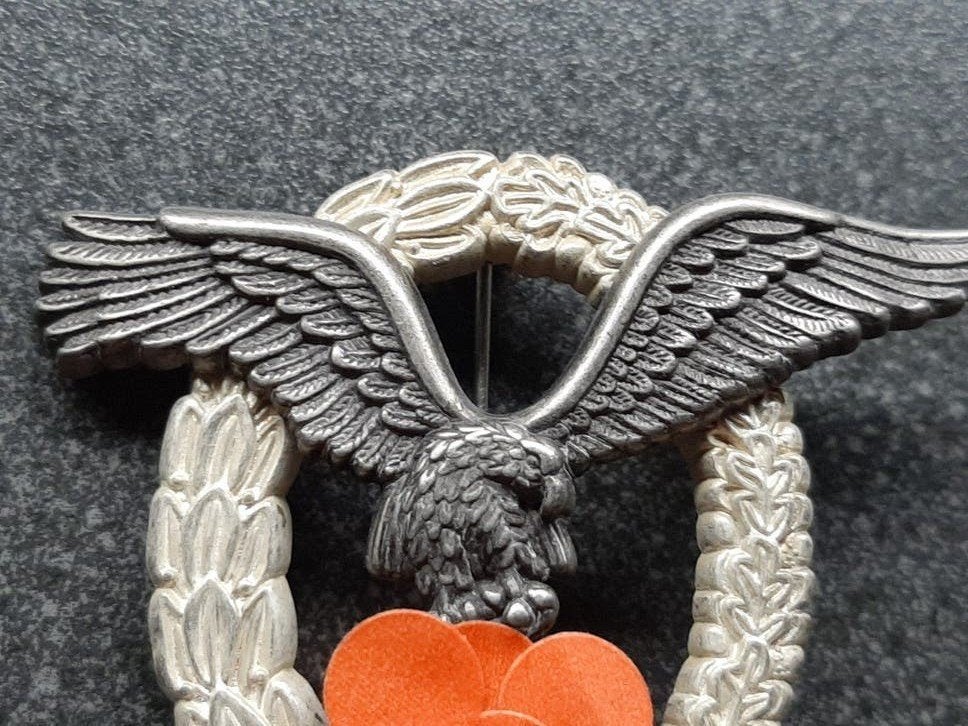 Duitsland  - Flugzeugfuhrerabzeichen ( mooie reproductie ), Ophalen of Verzenden, Landmacht, Duitsland, Embleem of Badge