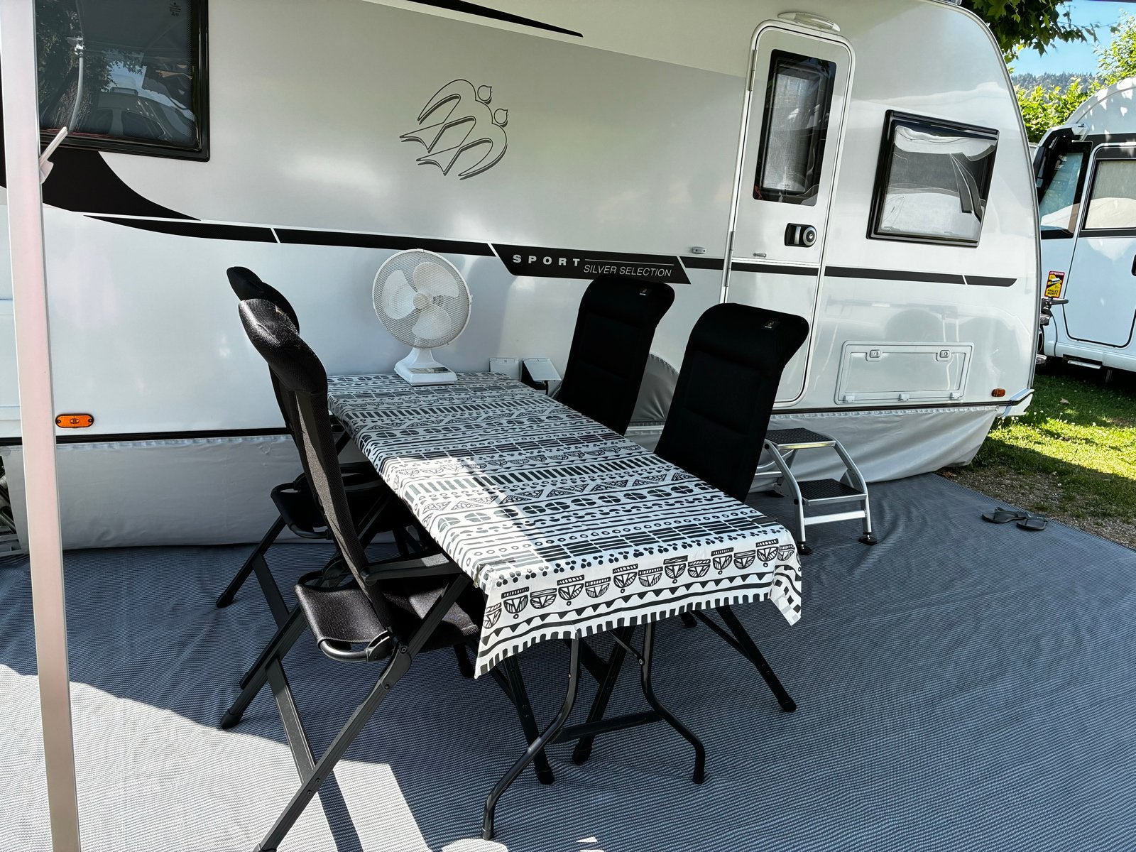 Caravan tochtstrook en wielkastafdekking, Ophalen, Gebruikt