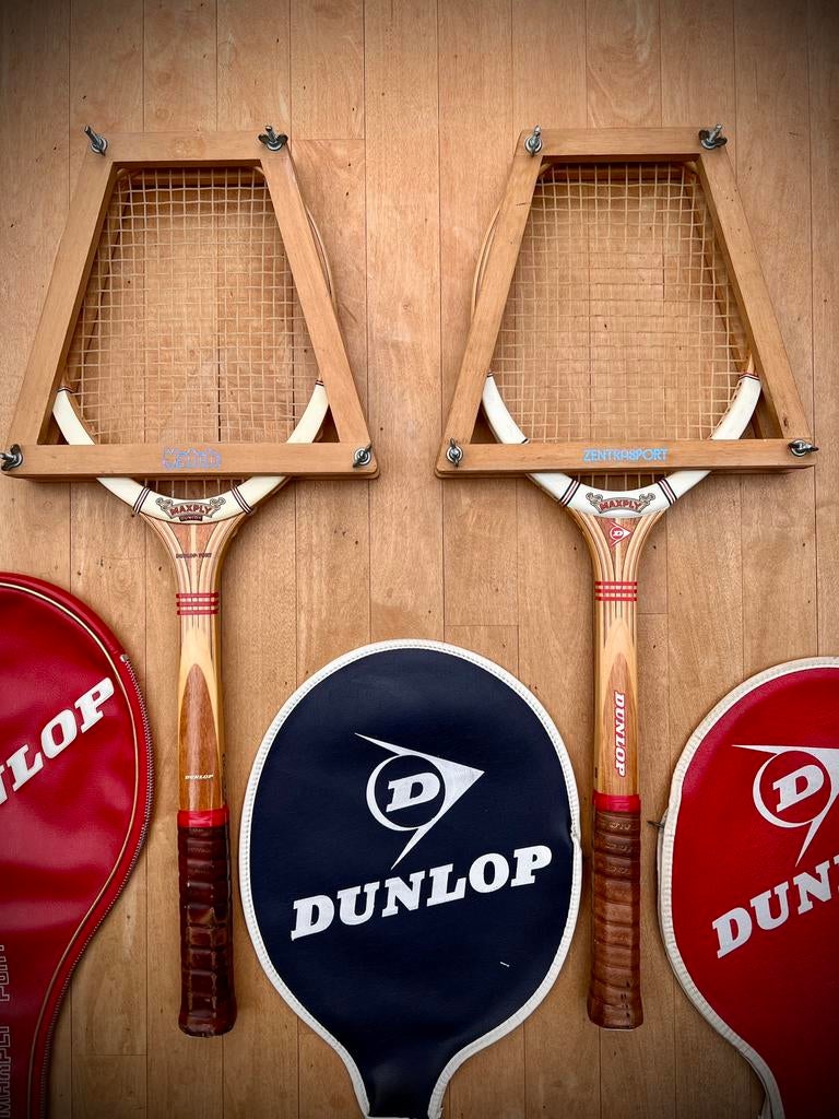 2x super gave vintage Dunlop Maxplay Tennisrackets, Sport en Fitness, Tennis, Ophalen of Verzenden, Zo goed als nieuw, Racket