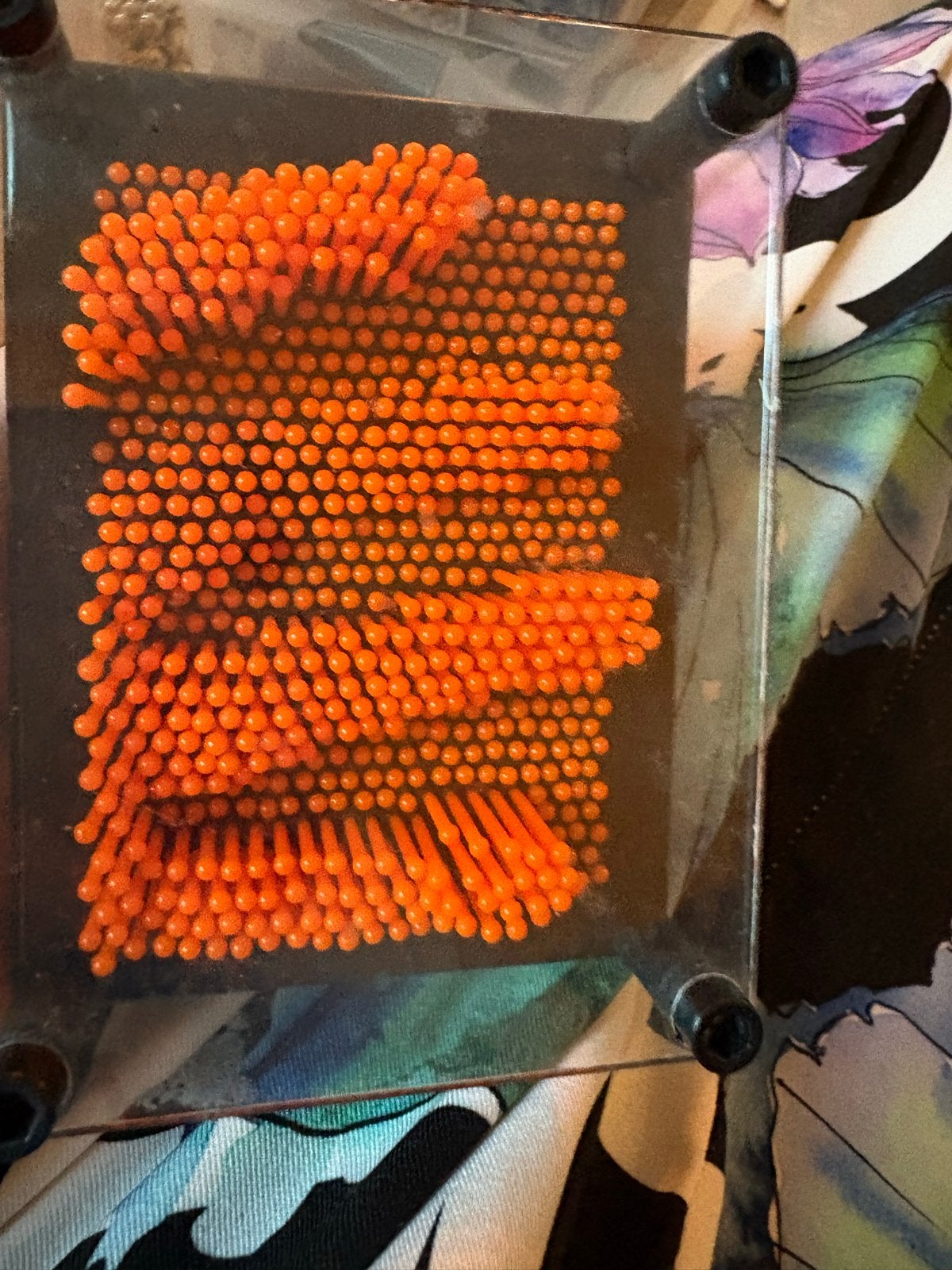 Pin Art 3D Pinnenbord - Oranje, Ophalen of Verzenden, Gebruikt