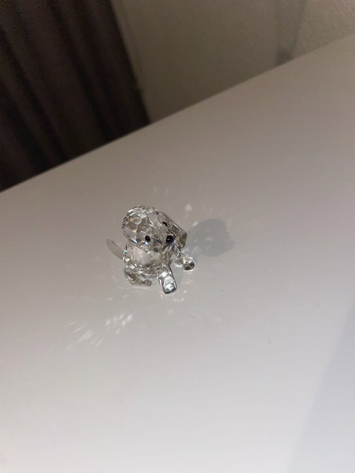 Swarovski hondje - Kristallen beeldje, Verzamelen, Ophalen of Verzenden, Zo goed als nieuw, Figuurtje