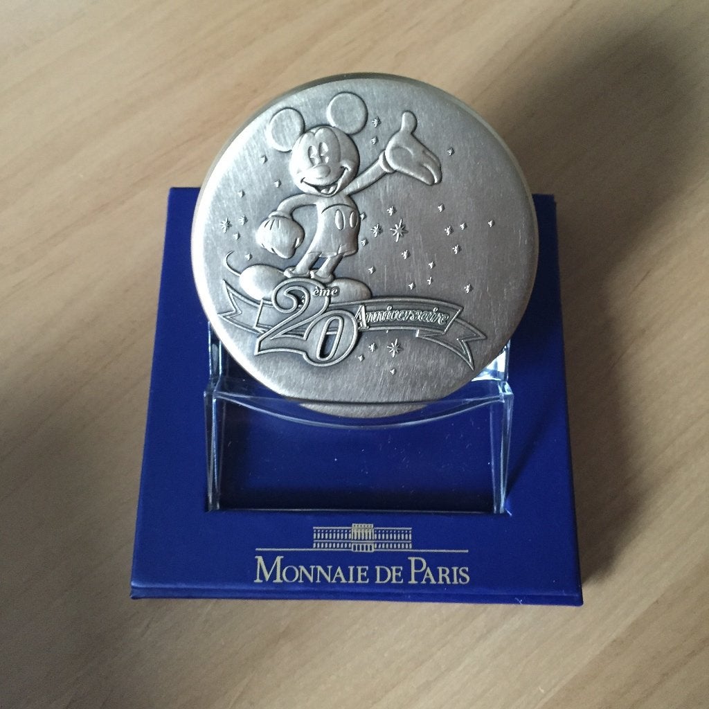 Limited Edition munt 20 jaar Euro Disney - Monnaie de Paris, Verzamelen, Disney, Ophalen of Verzenden, Mickey Mouse, Nieuw, Overige typen