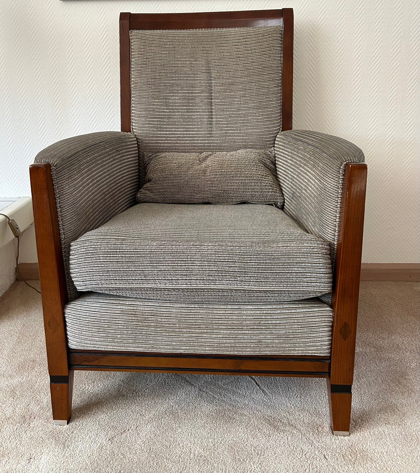 Fauteuil Schuitema Jugendstil, Huis en Inrichting, Ophalen, Hout, Gebruikt, Minder dan 75 cm