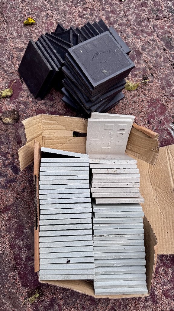 333 Winckelmans tegels 10x10cm, Doe-het-zelf en Verbouw, Ophalen, Minder dan 20 cm, Minder dan 5 m², Wandtegels