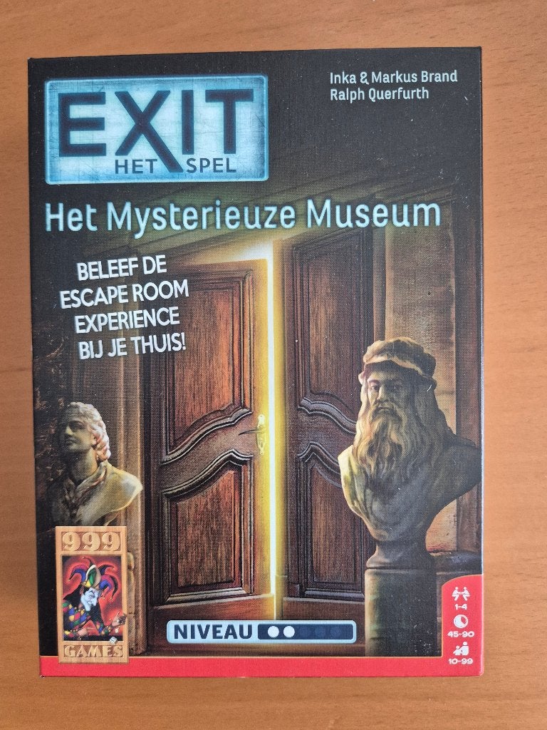 Exit - Het mysterieuze museum, Een of twee spelers, Ophalen of Verzenden, Zo goed als nieuw, 999 Games