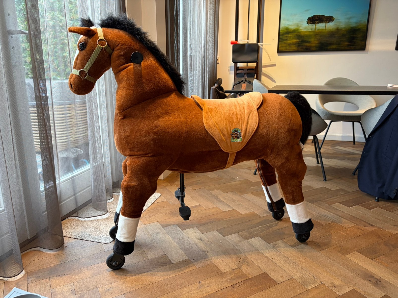 Animal Riding Amadeus - rijdend speelgoedpaard op wielen, Ophalen, Paard, Gebruikt, Overige merken