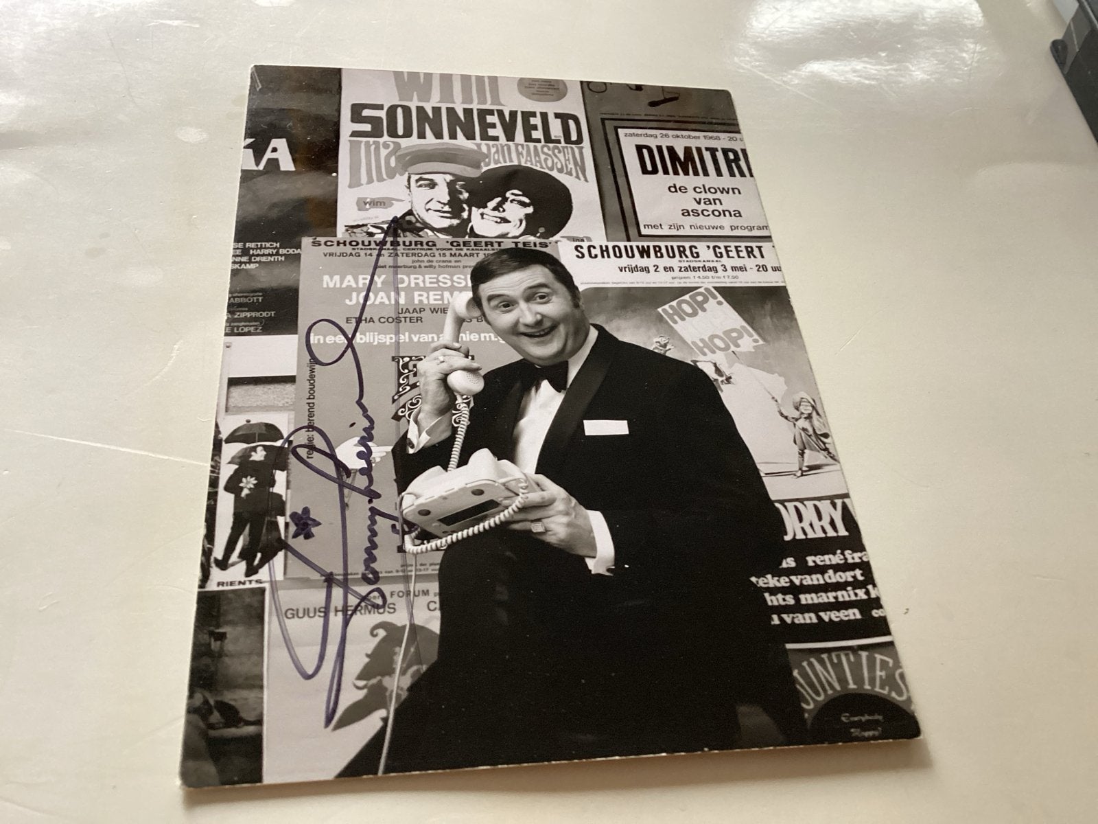 Deventer gesigneerd kaart van Tony Leerink, Verzamelen, Ophalen of Verzenden, Foto of Kaart, Gesigneerd