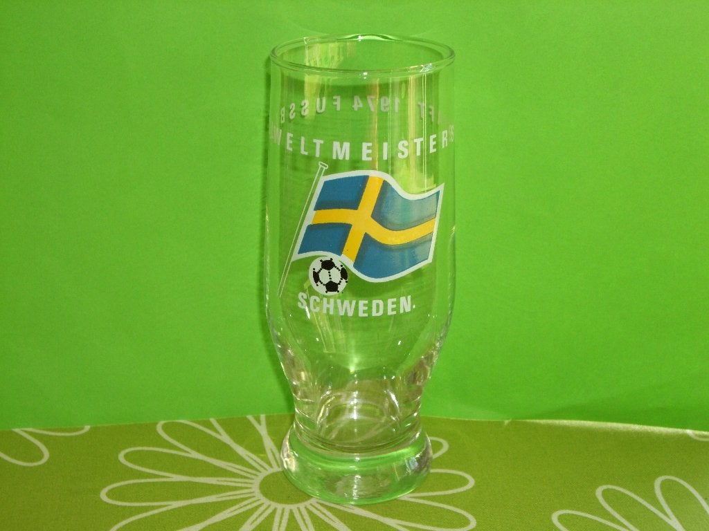 WK 1974 Fussball Weltmeisterschaft 1974 glas - Schweden, Verzamelen, Ophalen of Verzenden, Zo goed als nieuw, Buitenlandse clubs