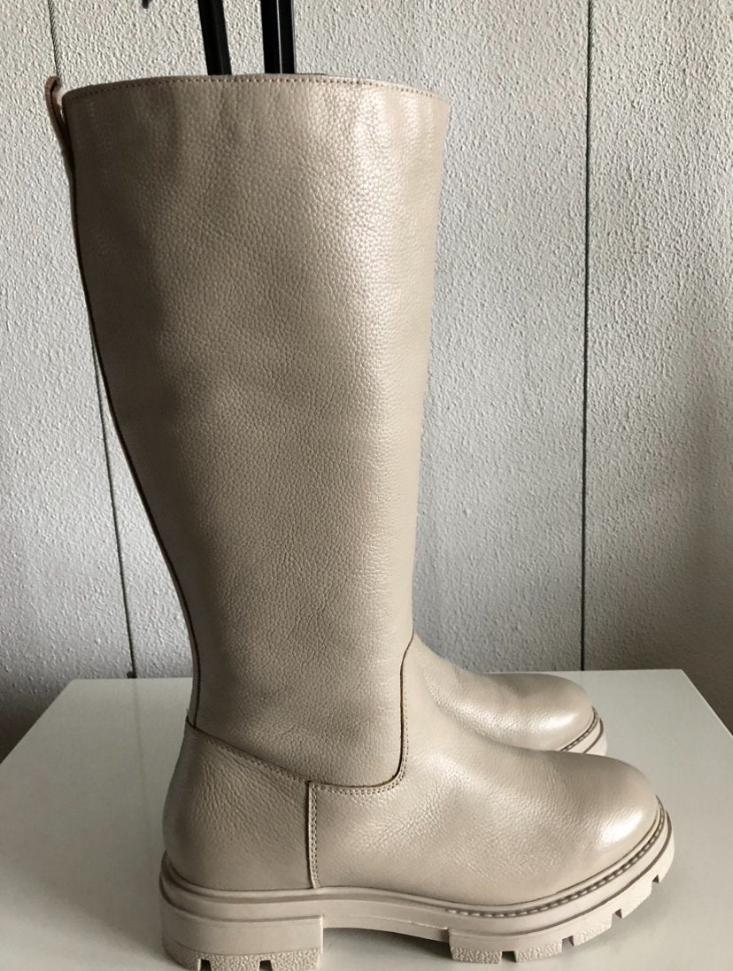 Harper laarzen, echt leer, maat 39 > 38 en 40 > 41. Nieuw!!, Ophalen of Verzenden, Nieuw, Beige, Hoge laarzen