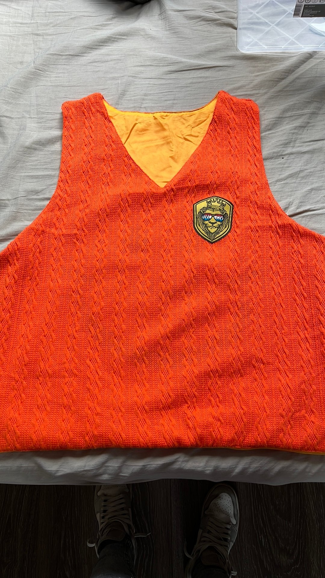 Oranje Hoofdspencer Supporter Vest/Tas - Maat S/M, Ophalen of Verzenden, Zo goed als nieuw, Maat 36 (S), Oranje