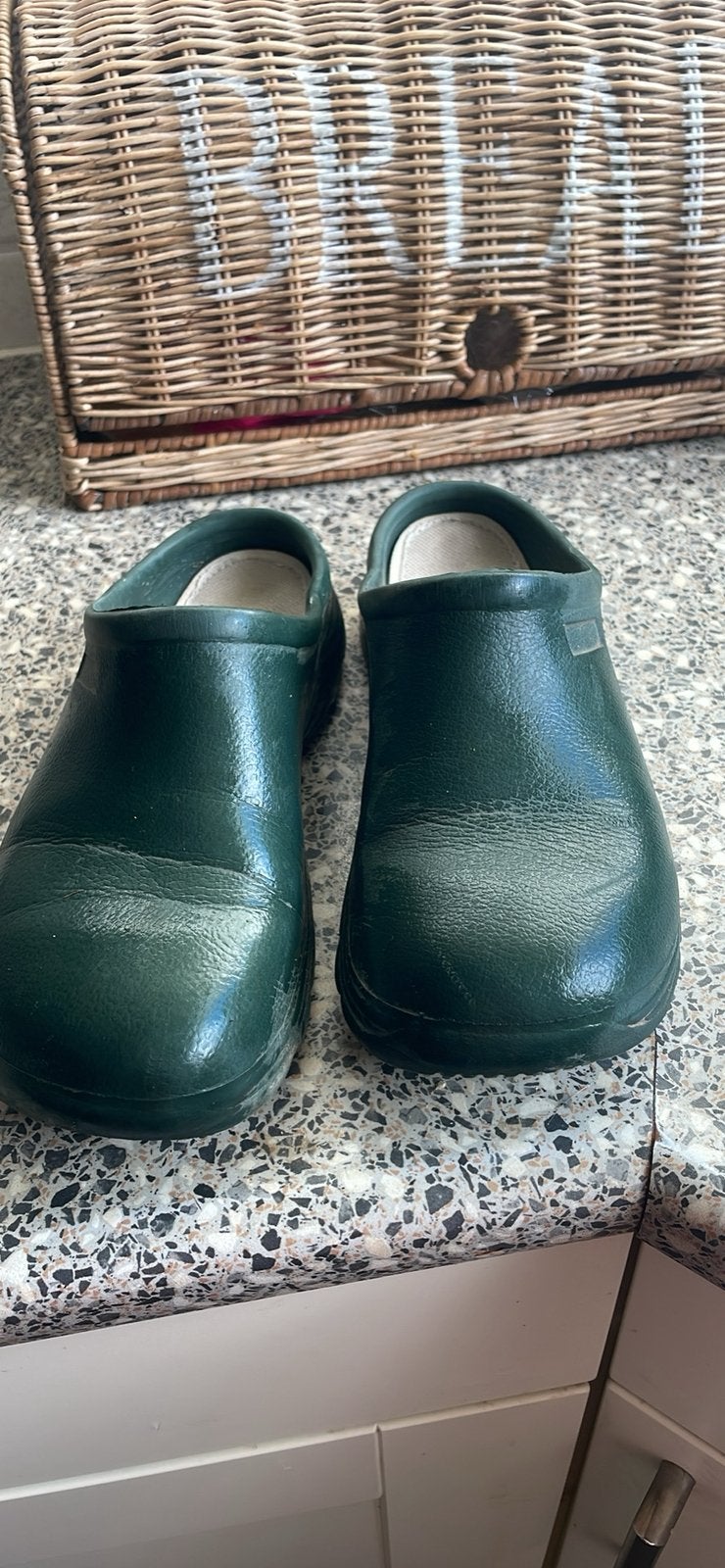 Tuinschoenen 40/41 en laarzen 41, Ophalen, Gedragen