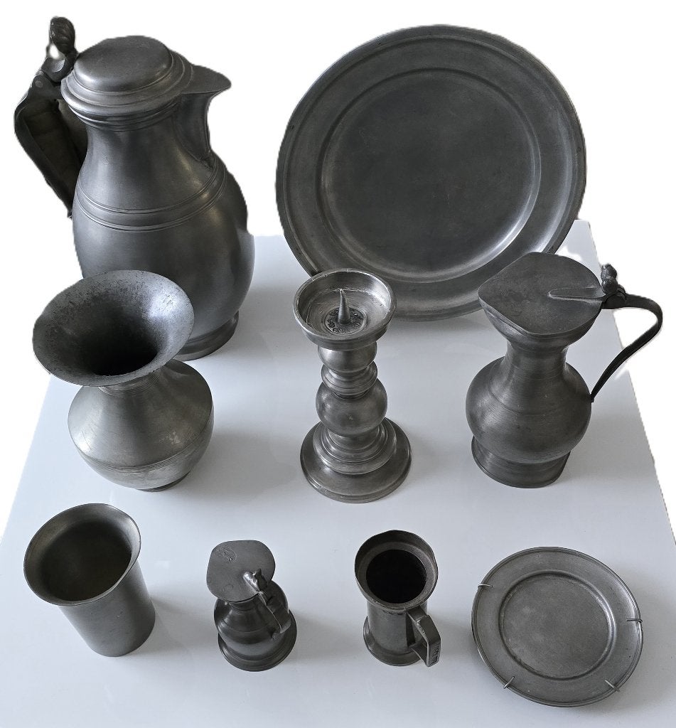 Collectie tinnen voorwerpen – Alles in één koop, Ophalen