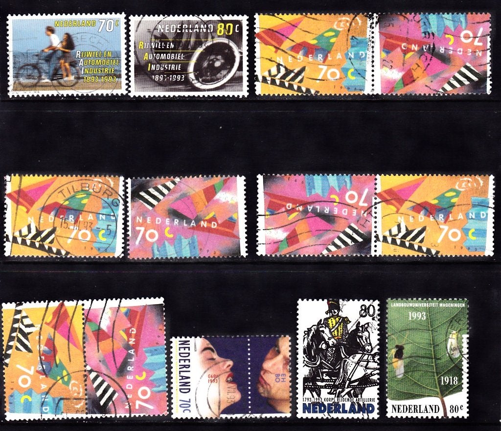 Nederland zegels uit 1993 gestempeld, Verzenden, Na 1940, Gestempeld