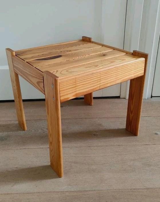 Vintage bijzettafel Karin Mobring IKEA tafeltje krukje 70s, Ophalen of Verzenden
