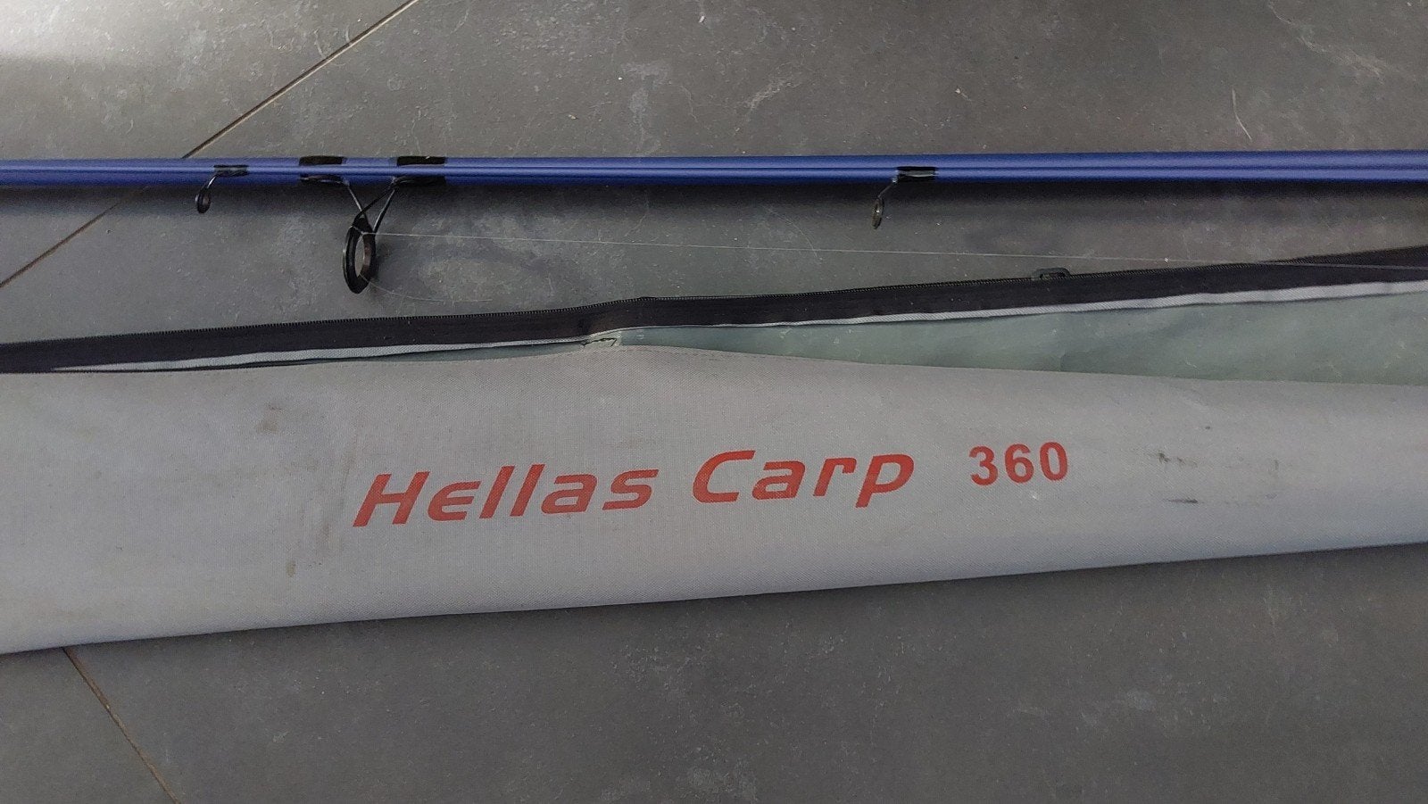 Te koop hengel met molen hellas Carp 360, Ophalen, Molen