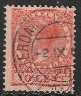 Nederland 1924 153 Wilhelmina 10c, Gest Amsterdam, Ophalen of Verzenden, T/m 1940, Gestempeld