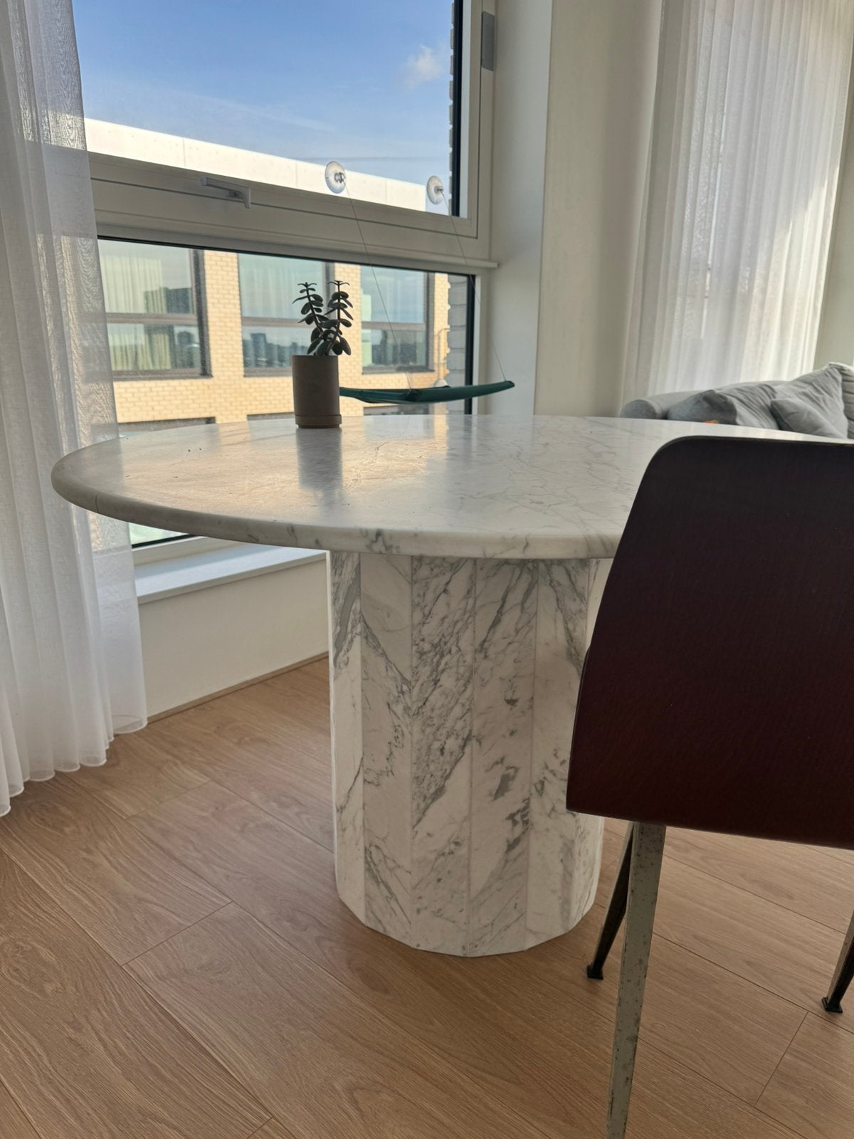 Tafel marmer, Ophalen, Zo goed als nieuw, Rechthoekig, 50 tot 100 cm