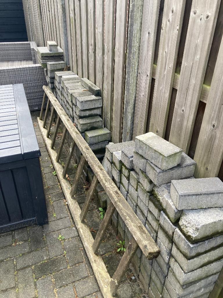 straatstenen, Tuin en Terras, Tegels en Klinkers, Ophalen, Gebruikt, Beton, Klinkers
