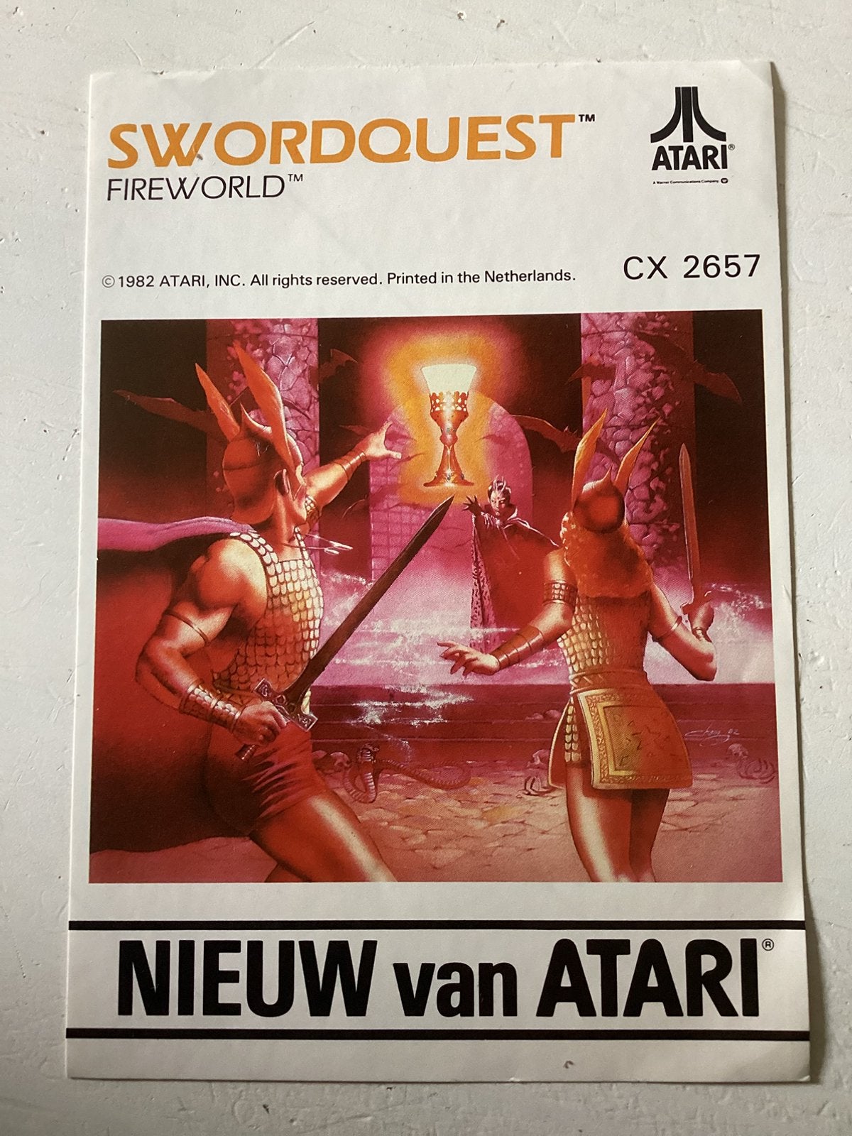 Sticker Atari Swordquest Fireworld, Verzenden, Zo goed als nieuw, Merk