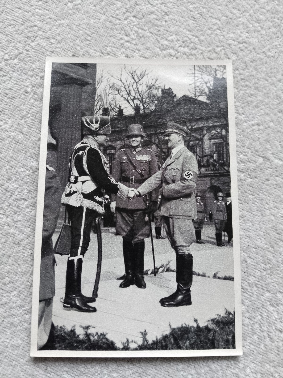 2ww., oorlog, historische foto Hitler en Hindenburg,12x10 cm, Verzenden, Overige soorten, Duitsland, Foto of Poster