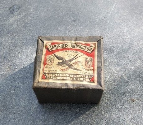 Nieuw pakje lucifers Säkerhets Tändstickor (Zwaluw lucifers), Antiek en Kunst, Ophalen of Verzenden