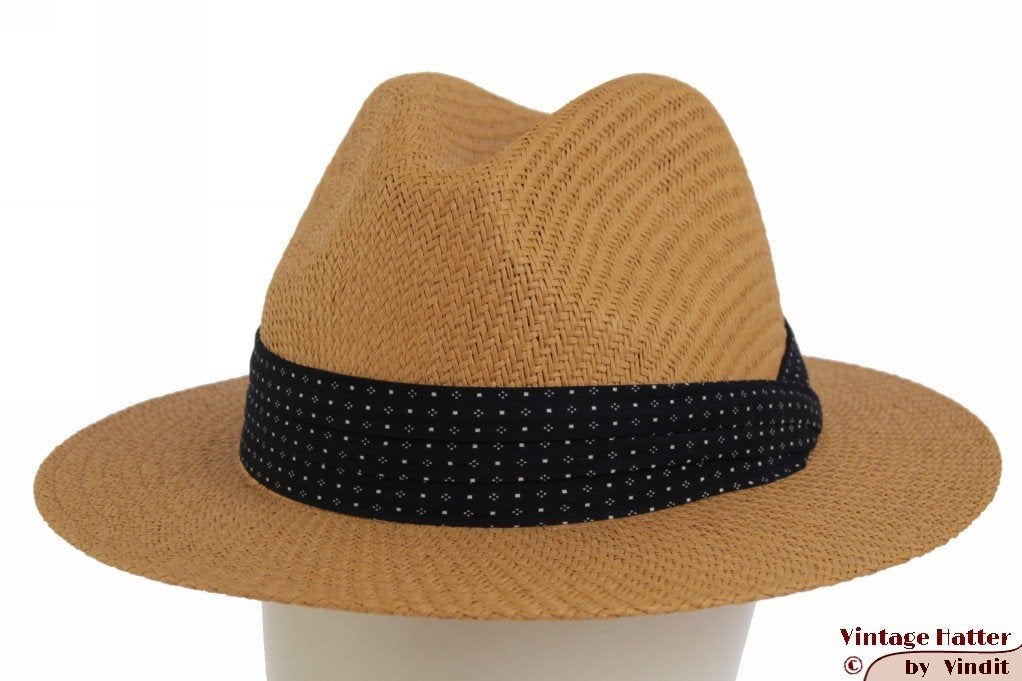 Gleufhoed panama stro beige bruin maten 58, 59 en 60 Nieuw, Ophalen of Verzenden, Nieuw, 58 of 59 cm (L, 7¼ of ⅜ inch), Hoed