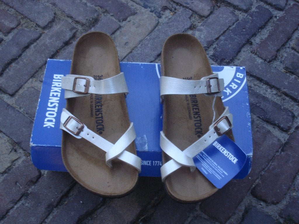 BIRKENSTOCK MAYARI 36 NIEUW NU GRATIS VERZENDING PER POST, Slippers, Verzenden, Wit, Nieuw