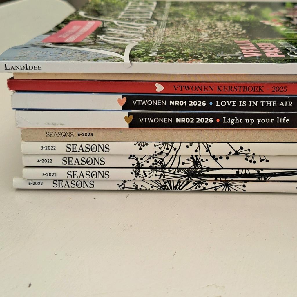 Woon lifestyle tijdschriften divers, Boeken, Tijdschriften en Kranten, Ophalen, Zo goed als nieuw
