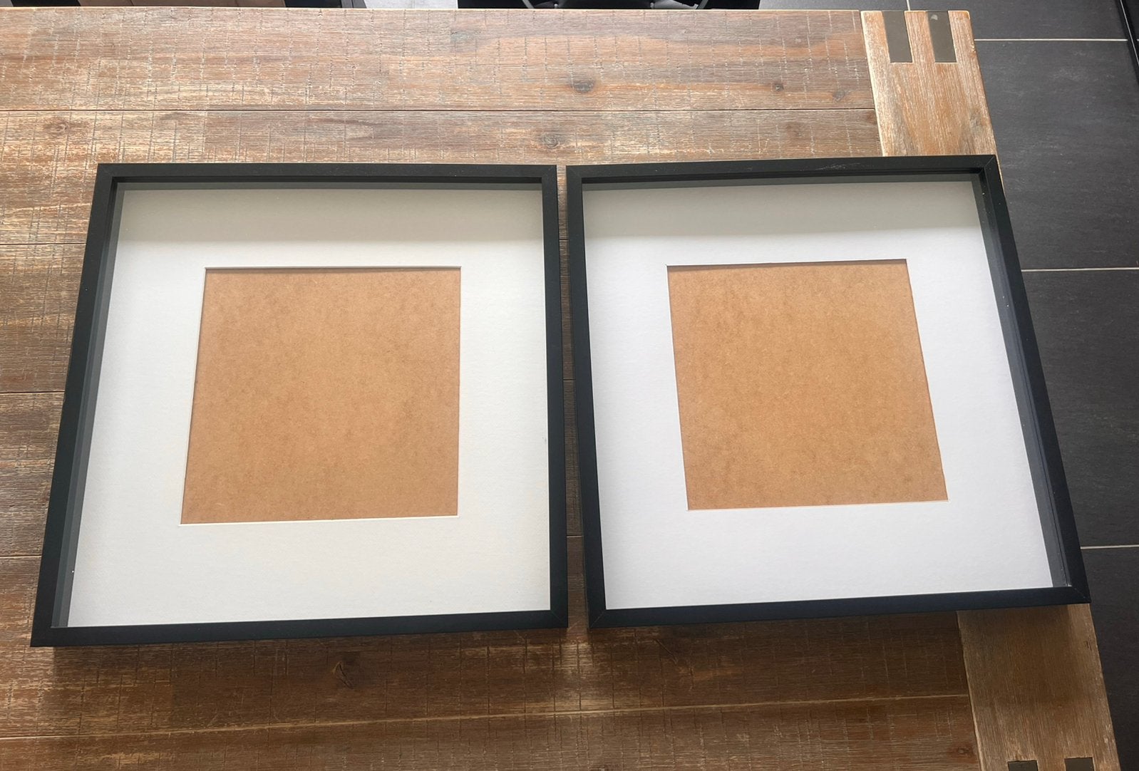 2stuks Fotolijst 50x50 zwart, Ophalen