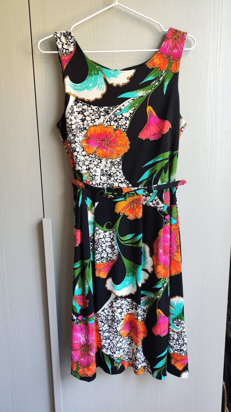 King Louie zomerjurk maat M met prachtige bloemenprint, Kleding | Dames, Maat 38/40 (M), Meerkleurig, Ophalen of Verzenden, Zo goed als nieuw