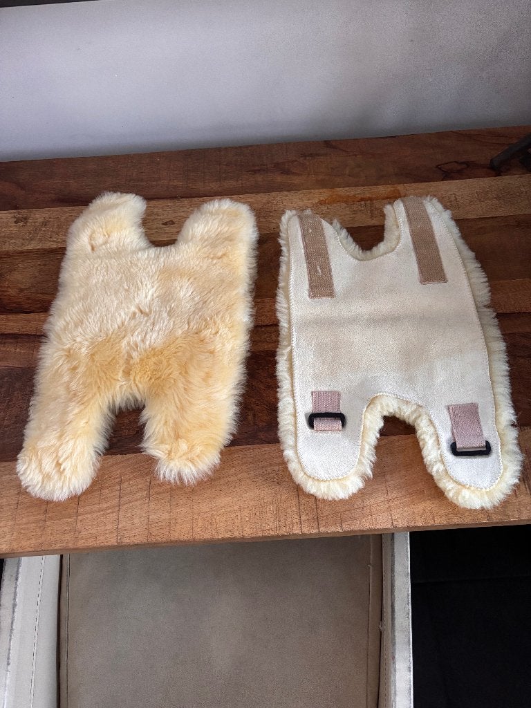 2 anti-decubitus elleboogbeschermers van schapenwol, Ophalen of Verzenden, Gebruikt