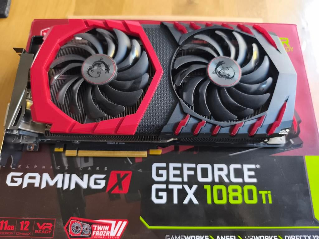 MSI GeForce GTX 1080 Ti, Computers en Software, Videokaarten, PCI-Express 3, Gebruikt, HDMI, Ophalen of Verzenden