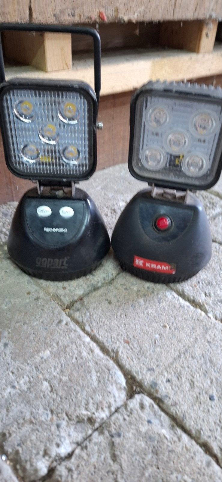2 Werk Lampen - Draagbare LED Bouwlampen, Ophalen of Verzenden, Gebruikt, Minder dan 50 watt, Lamp
