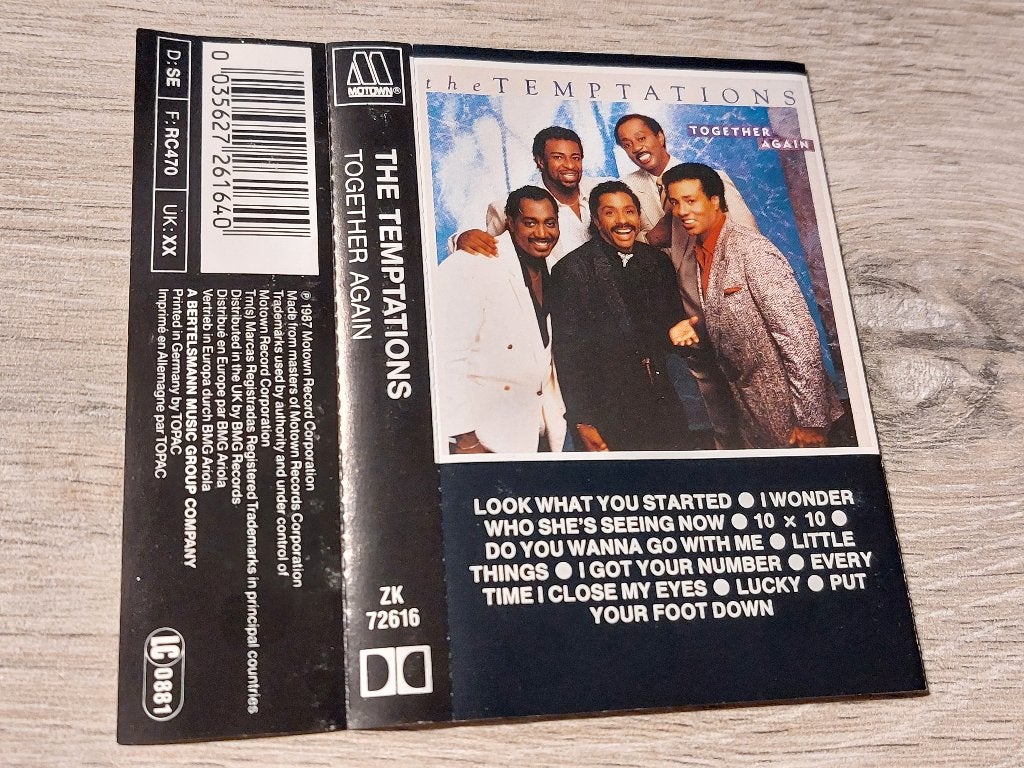 THE TEMPTATIONS - TOGETHER AGAIN (MC), 1 bandje, Ophalen of Verzenden, Zo goed als nieuw, Origineel
