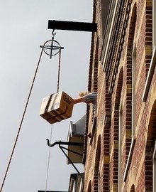 Verhuislier met touw en katrol voor meubeltransport te huur, Ophalen of Verzenden, Zo goed als nieuw, Handmatig