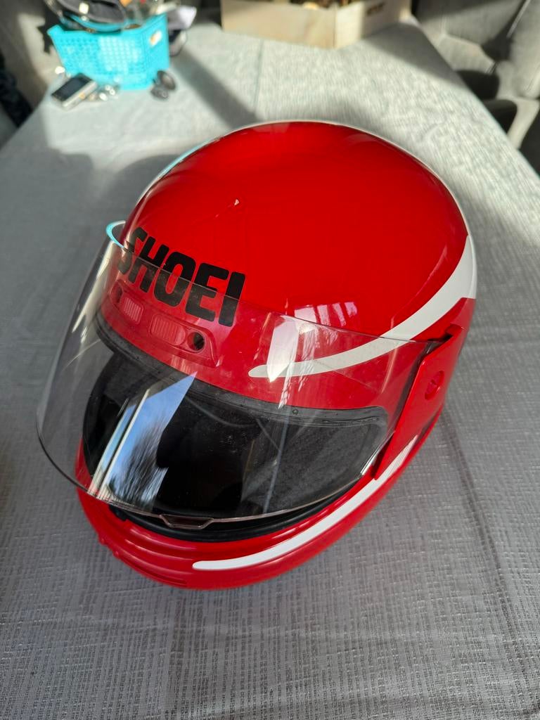 Shoei Integraalhelm Rood - Zo goed als nieuw, Ophalen of Verzenden, Integraalhelm, Shoei, Dames