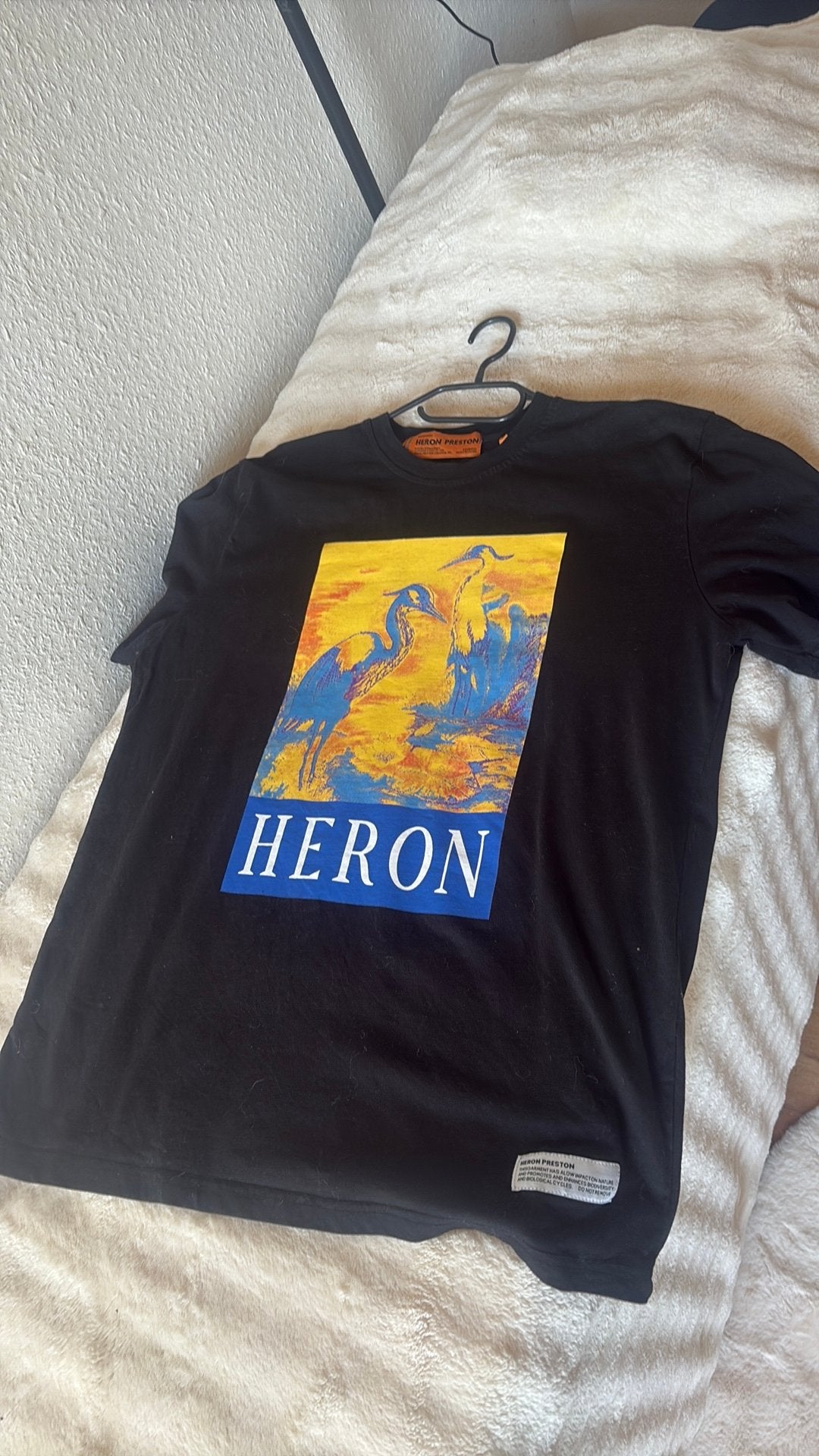 Heron Preston T-shirt met korte mouwen, Maat 38/40 (M), Zwart, Ophalen of Verzenden, Zo goed als nieuw