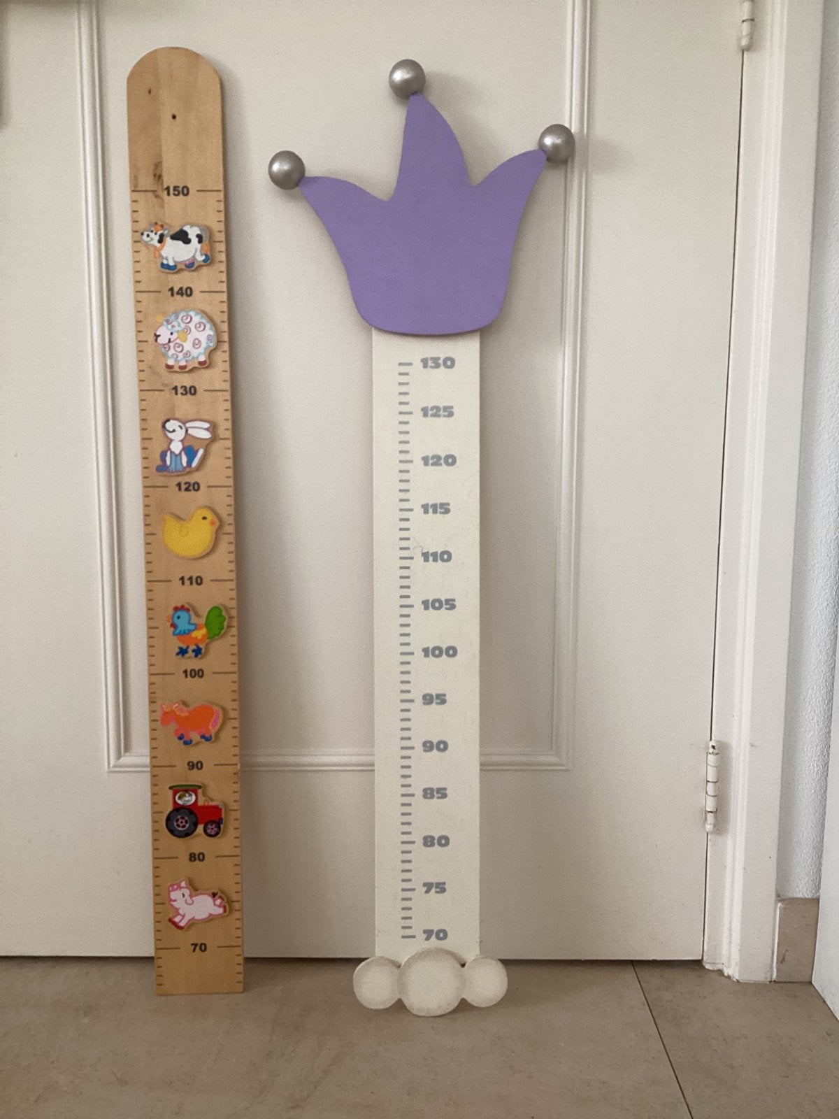 Groeimeters/nachtlampjes/ledikantje/kinderstoel/nachtlampje, Ophalen of Verzenden, Zo goed als nieuw, Wanddecoratie