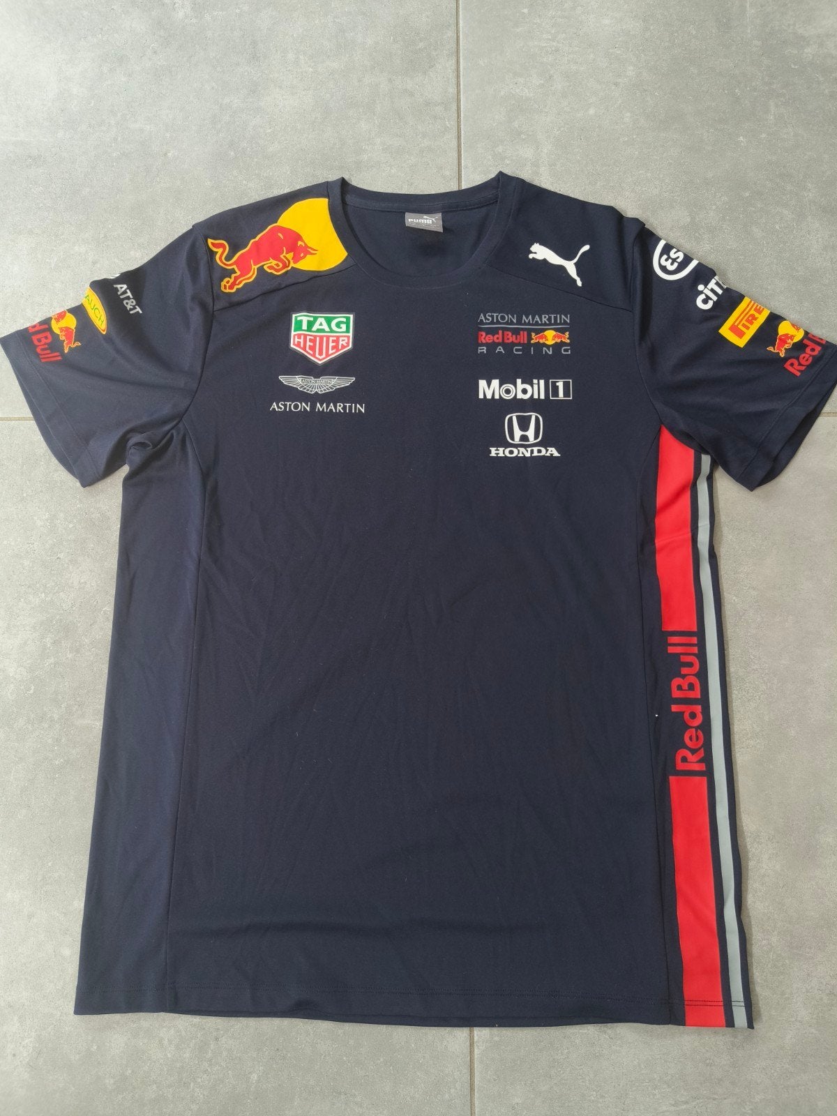 Red Bull Racing Puma T-shirt maar L, Blauw, Ophalen of Verzenden, Zo goed als nieuw, Puma