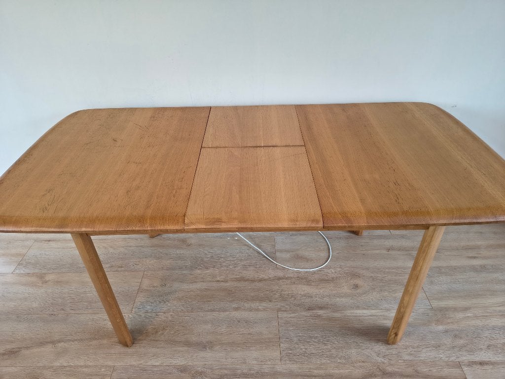 Eiken Eettafel – Design & Uitschuifbaar (Free delivery), Huis en Inrichting, Tafels | Eettafels, Scandinavisch design, Zo goed als nieuw
