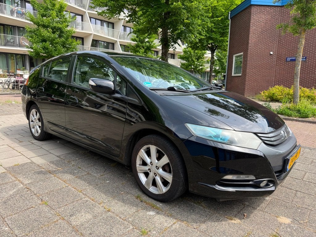 Honda Insight 1.3 Elegance IMA Hybrid Airco Cruise Black Mag, Auto's, Honda, Euro 5, Gebruikt, 4 cilinders, Bluetooth
