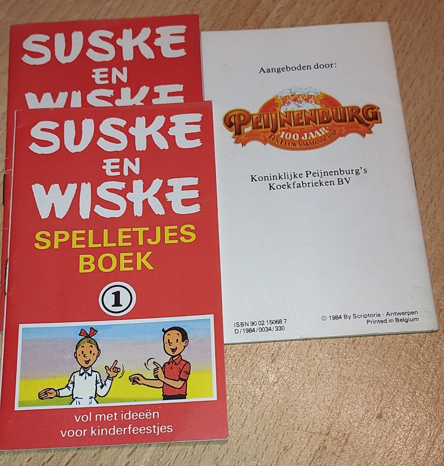 Vintage Suske en Wiske Spelletjesboek Deel 1 (Peijnenburg 19, Ophalen of Verzenden, Gebruikt, Overige typen